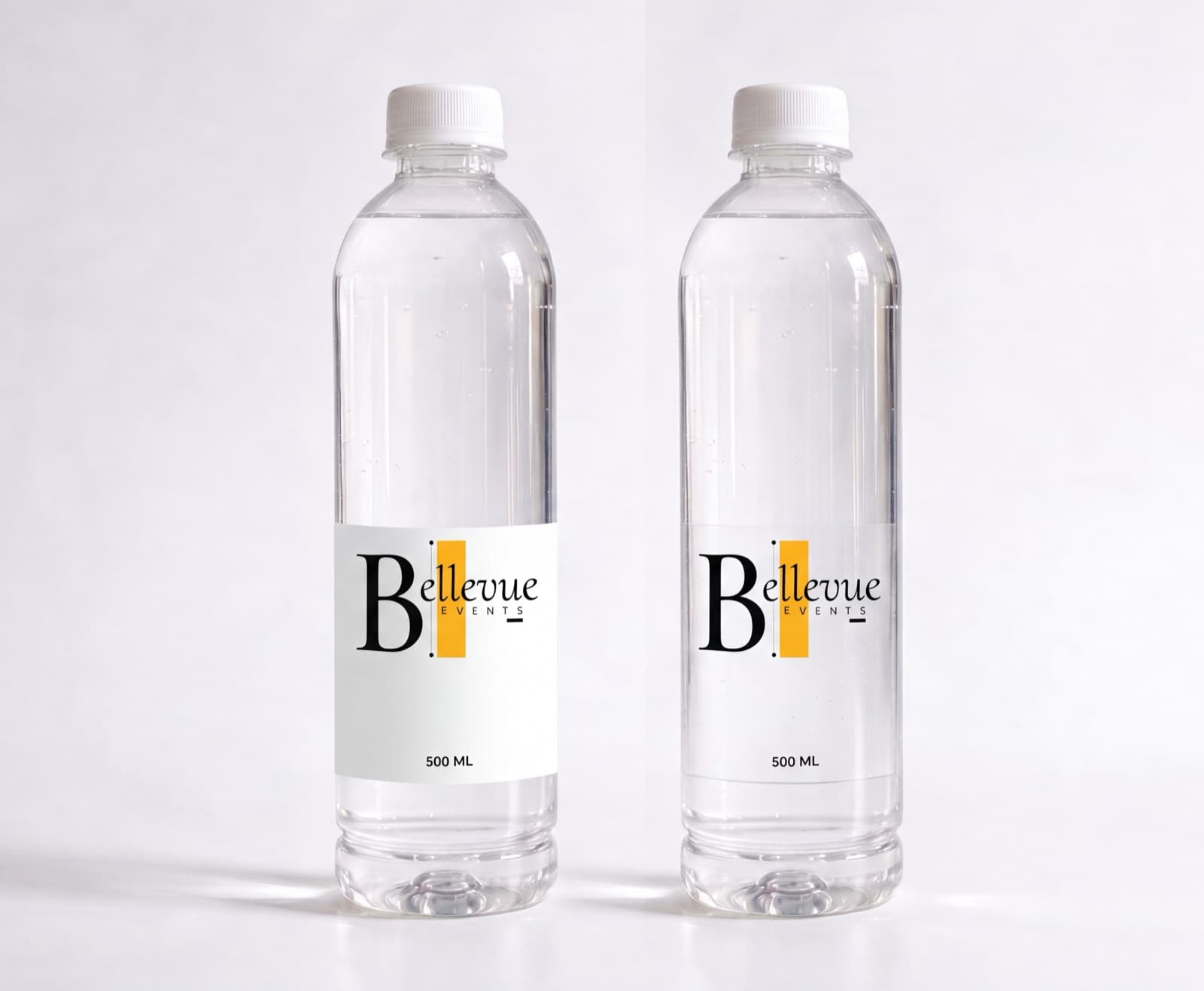 Custom-branded water for Bellevue Events